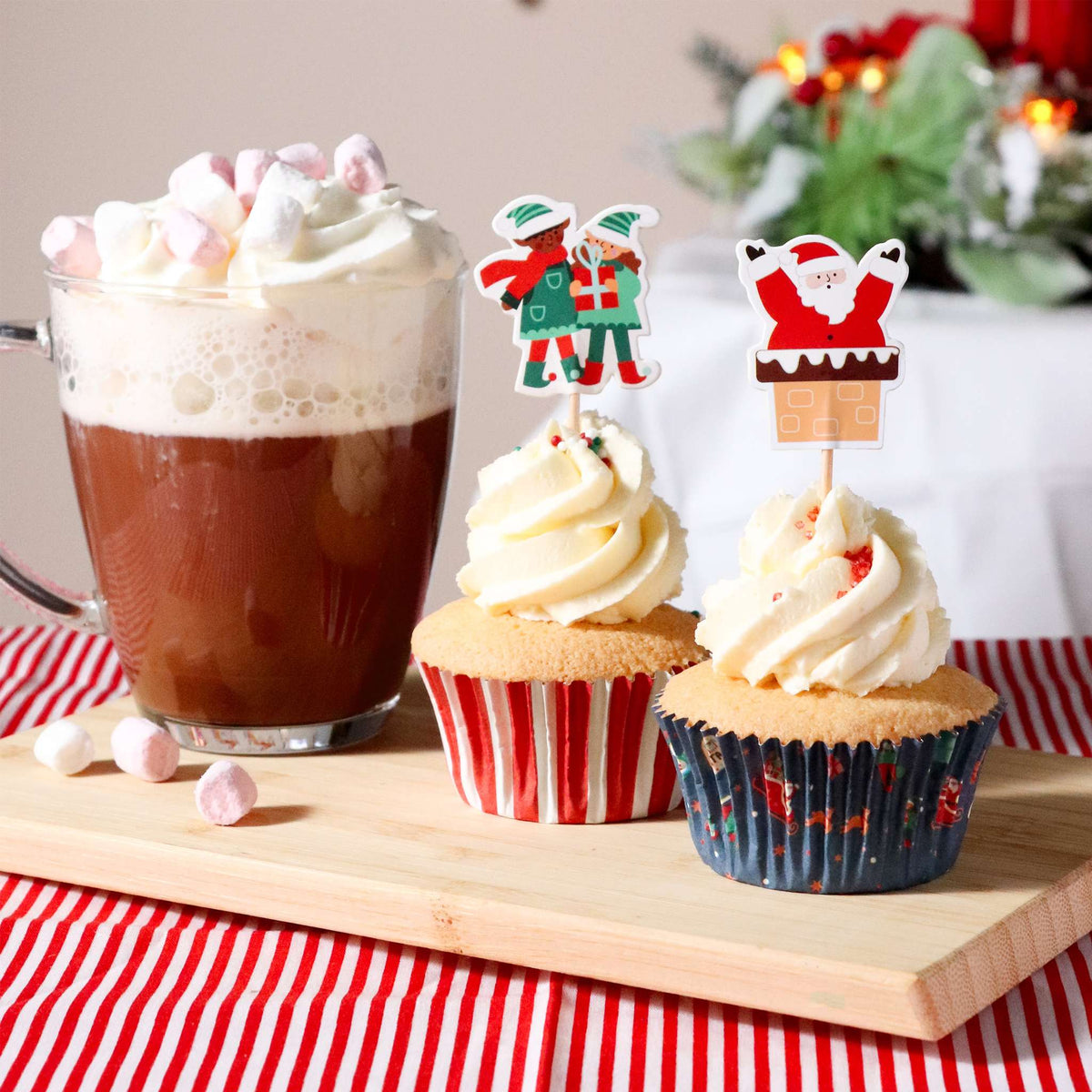 Santa's Coming To Town Cupcake Set Of 24