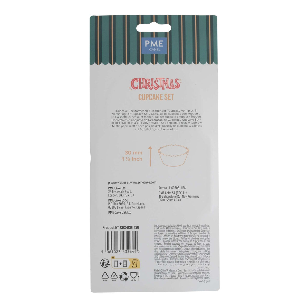 Kerst Cupcakevormpjes & Topper Set van 24 - Notenkraker