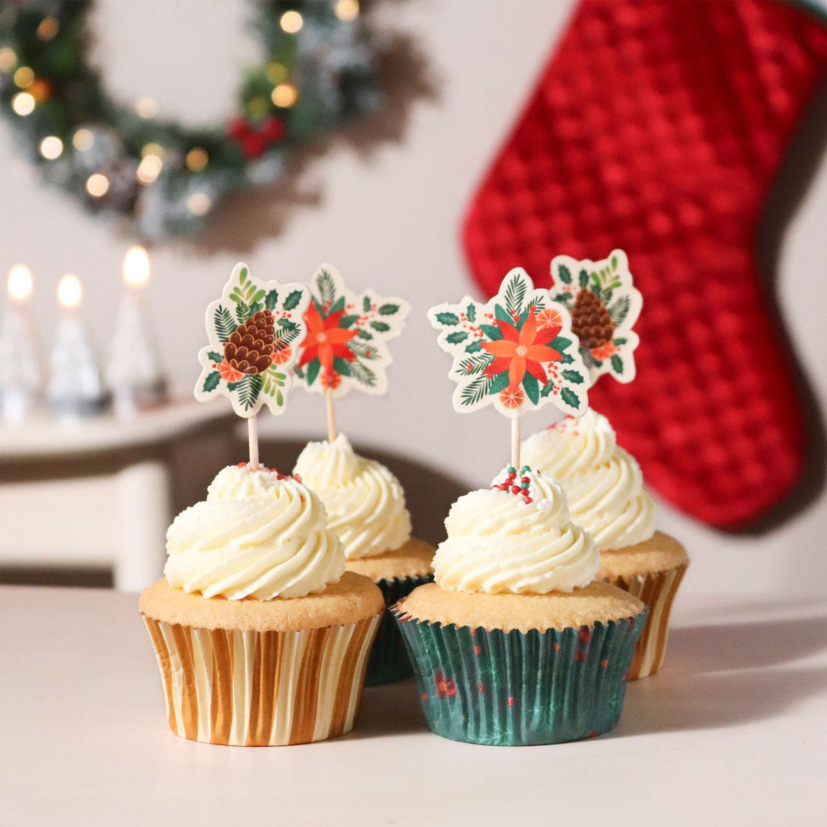 Winter Berries Cupcake Set Of 24