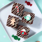 Weihnachts Essbare Zucker Tortenaufsatz - Weihnachtsfreude (12 Stück)