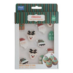 Kerst Eetbare Suikerdecoraties - De Kerstman komt naar de stad (12 stuks)