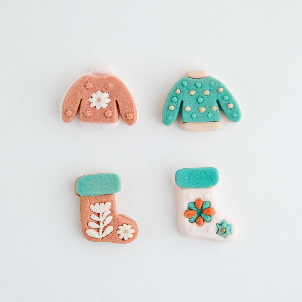 Navidad Decoraciones de Azúcar Comestibles - Sensaciones Festivas (12 piezas)