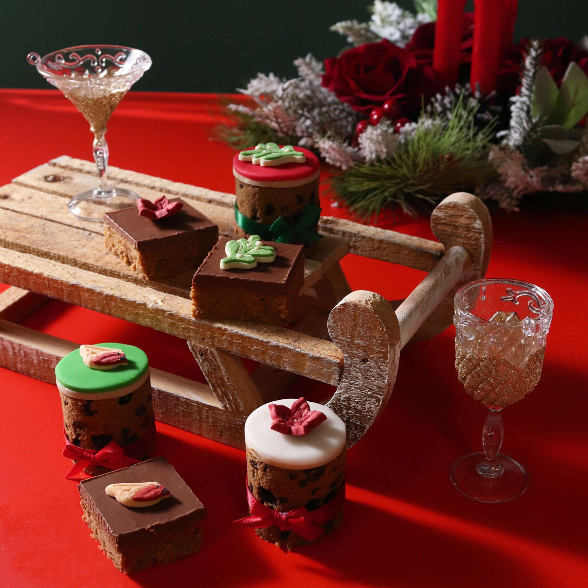 Kerst Eetbare Suikerdecoraties - Onder de Mistletoe (12 stuks)