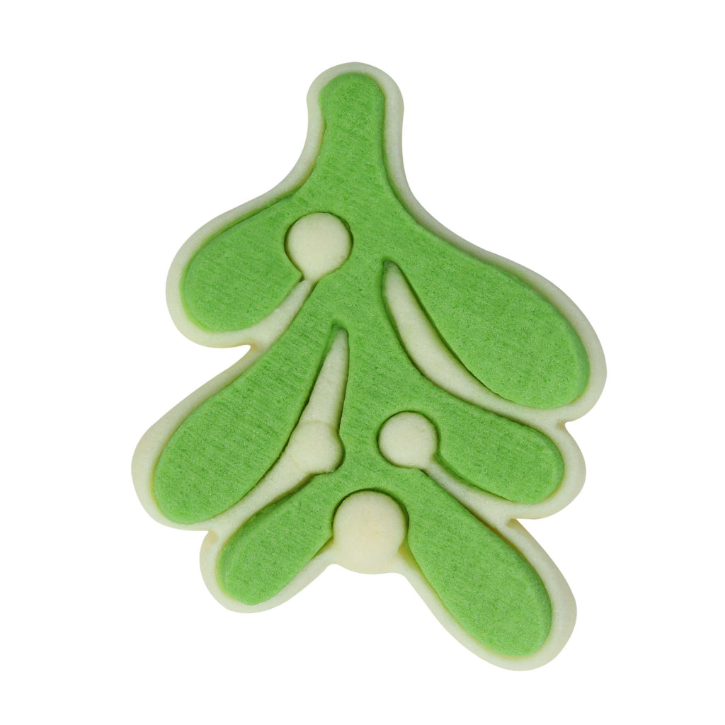 Kerst Eetbare Suikerdecoraties - Onder de Mistletoe (12 stuks)