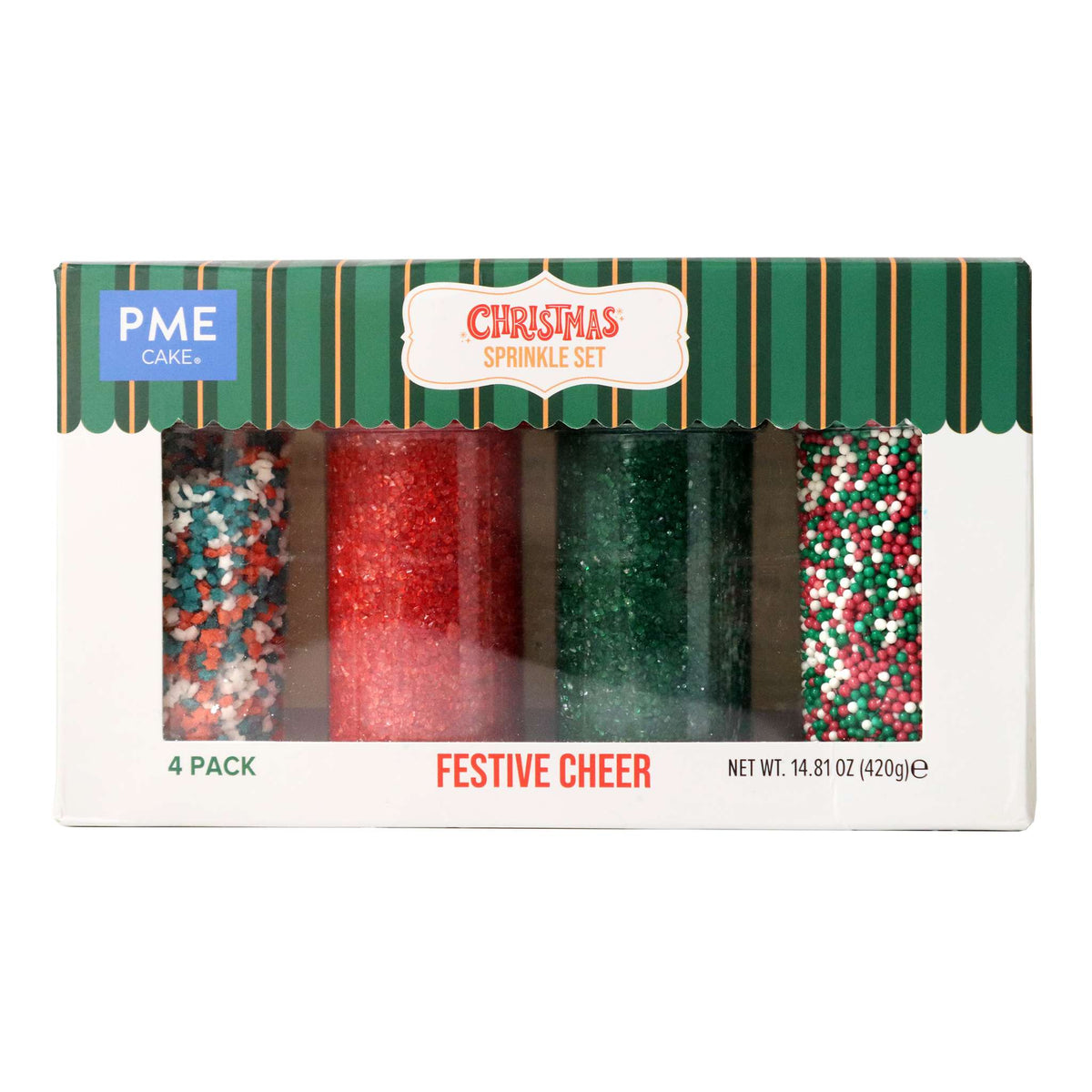 Festive Cheer Sprinkle Set Pk/4  (380g)