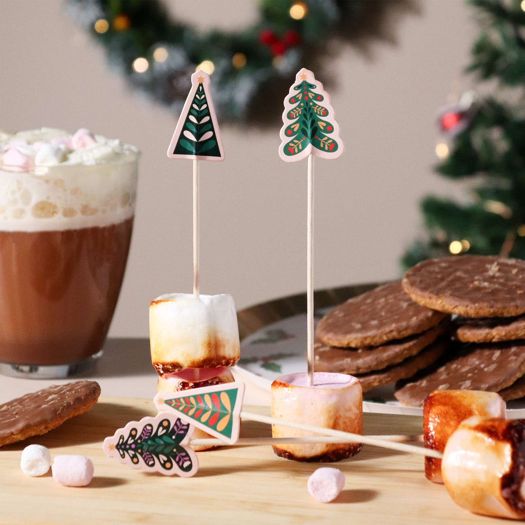 Pics à Snacks de Noël - Arbres de Noël (24 pièces)