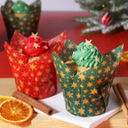 Stars Tulip Shaped Muffin Cases Pk/24
