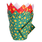 Stars Tulip Shaped Muffin Cases Pk/24