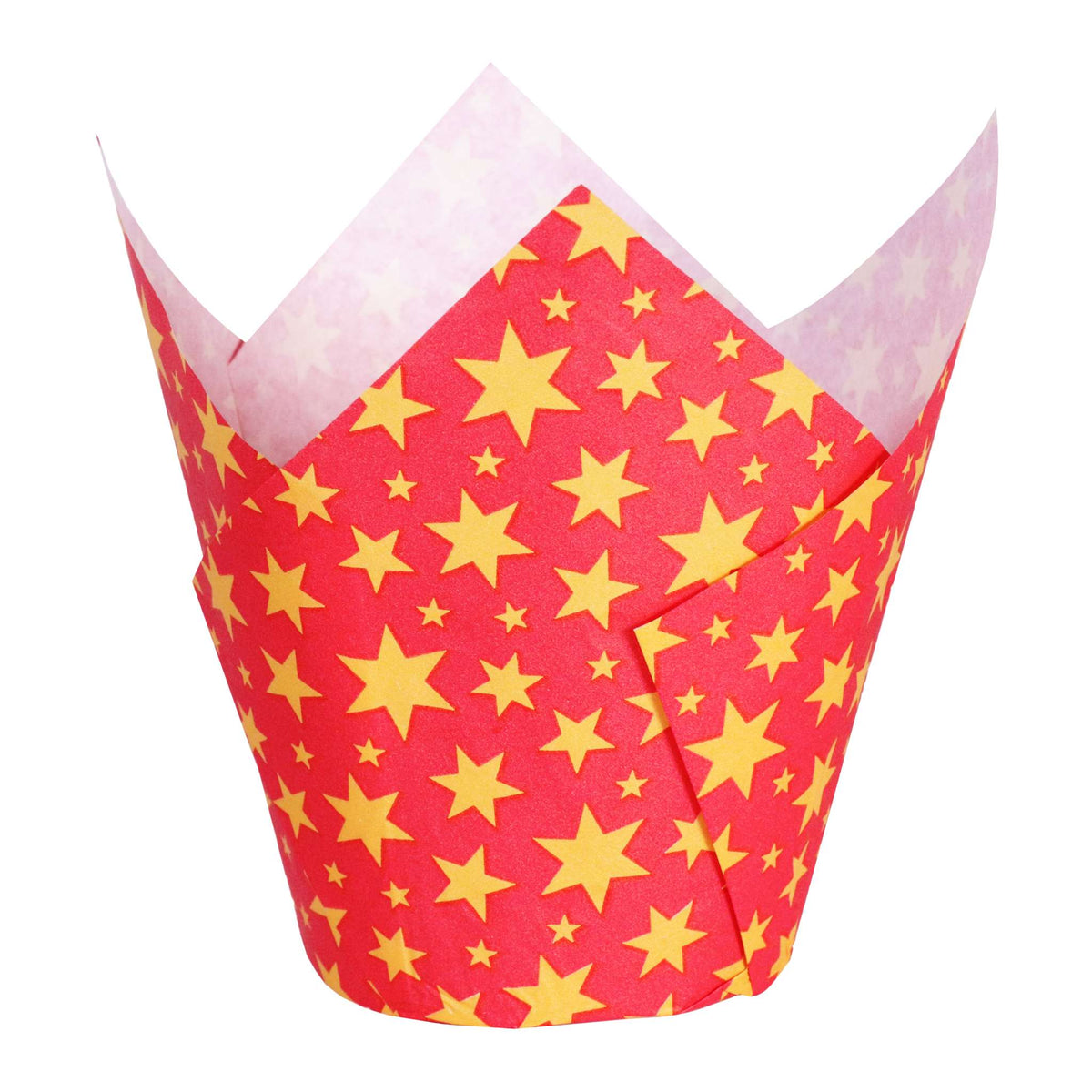 Stars Tulip Shaped Muffin Cases Pk/24