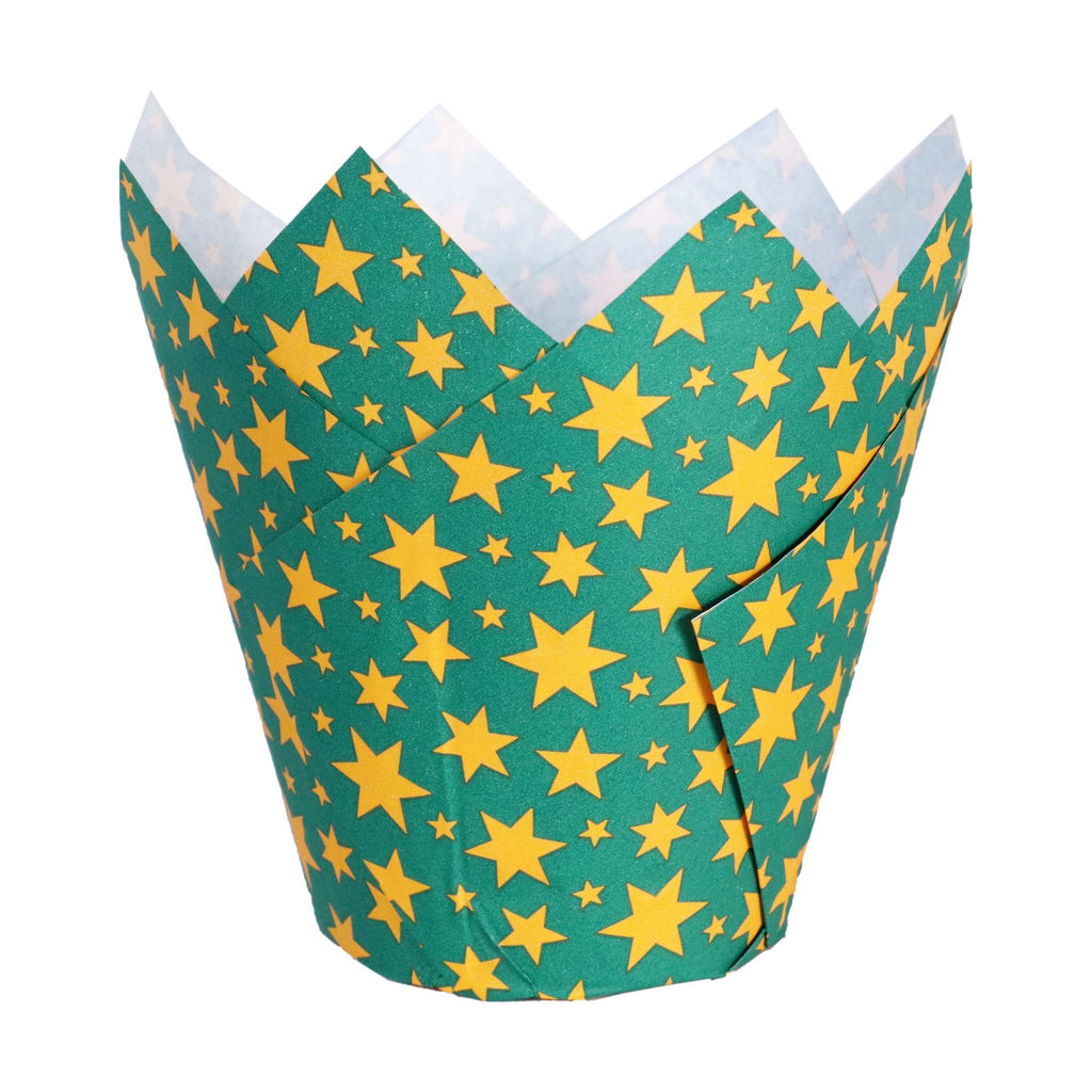 Stars Tulip Shaped Muffin Cases Pk/24