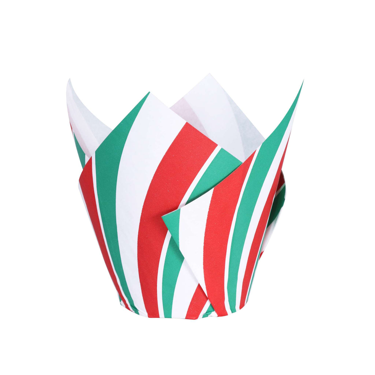 Candy Cane Tulip Shaped Muffin Cases Pk/24
