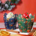 Noël Caissettes à Muffins en forme de Tulipe - Atelier du Père Noël (24 pièces)