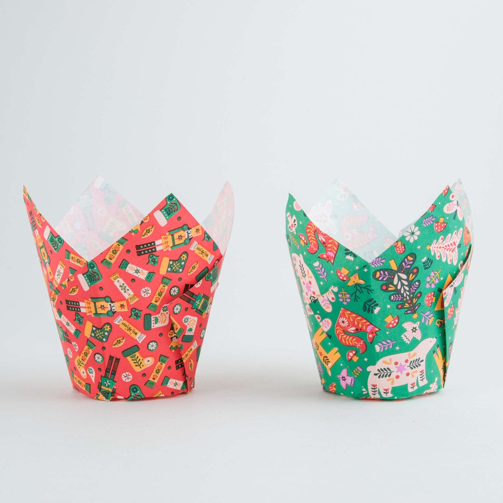 Enchanted Tulip Shaped Muffin Cases Pk/24