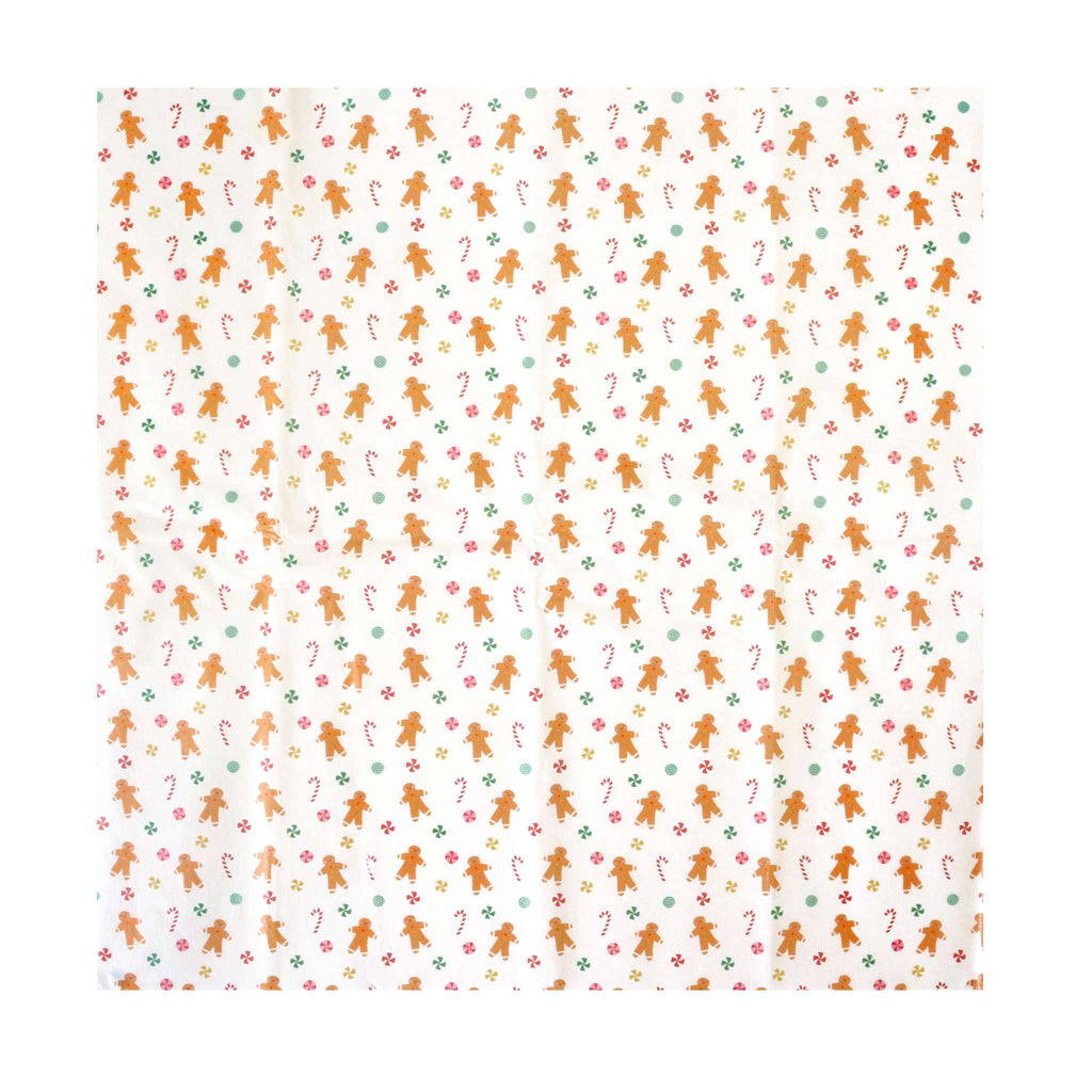 12 Feuilles de papier sulfurisé pour Noël - Pain d'épices