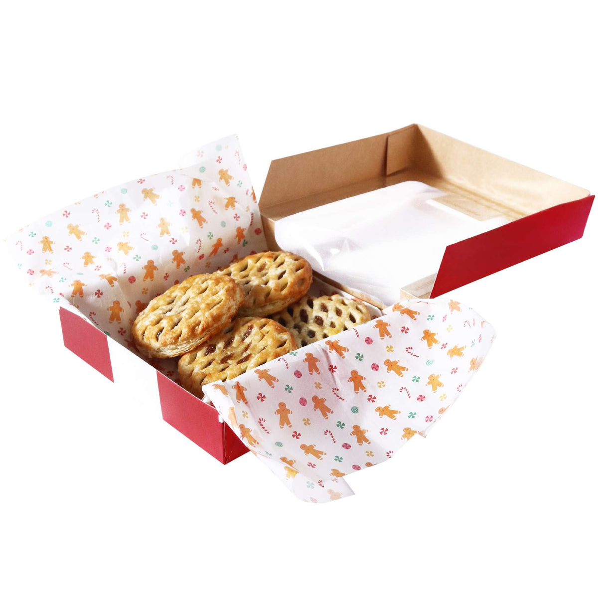 Gingerbread Greaseproof Wrapping Pk/12