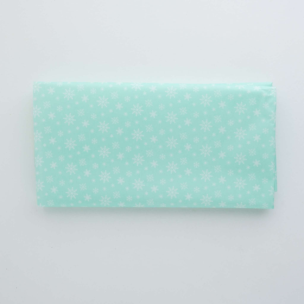 12 Bögen Backpapier für Weihnachtsleckereien & Geschenke - Schneeflocken