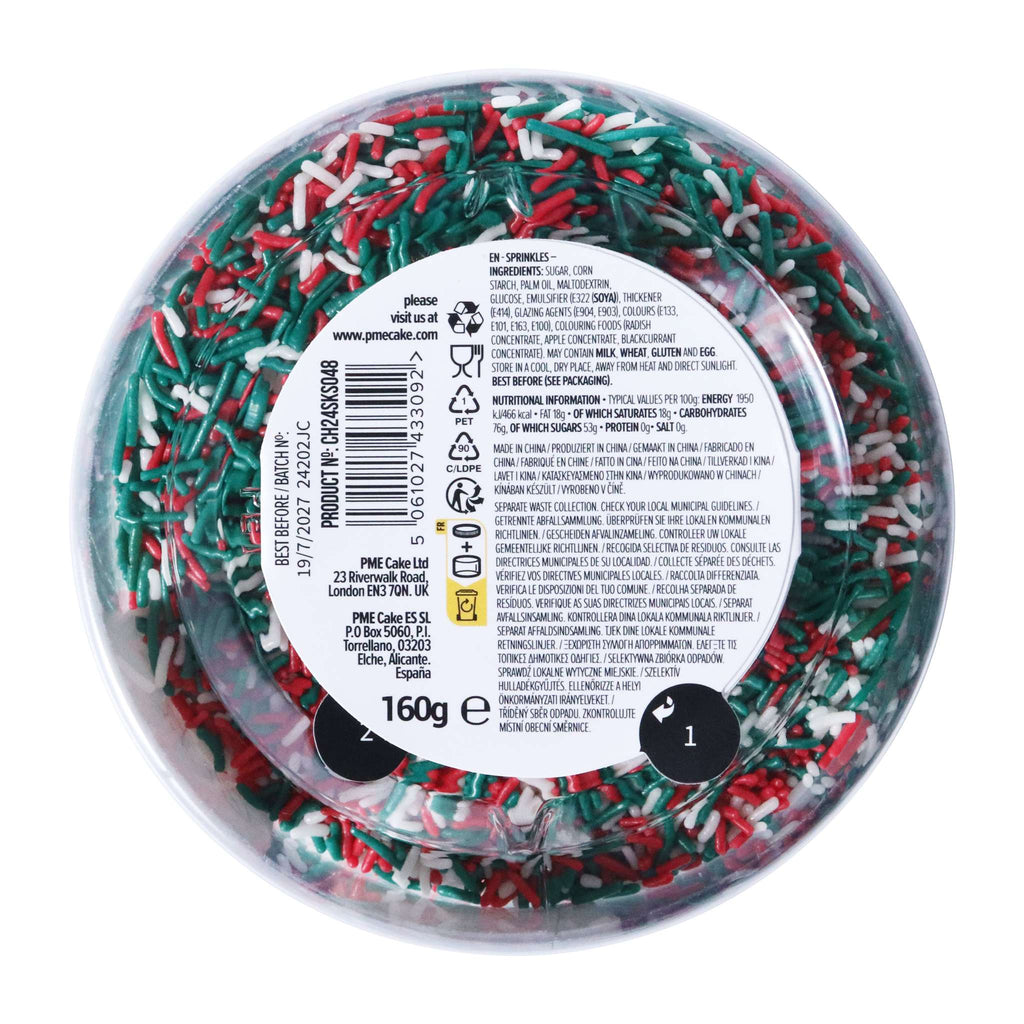 Very Merry Sprinkle Mix  (160g / 5.64oz)
