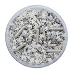 Weihnachts-Streusel - Silberneglitzersterne (160g)