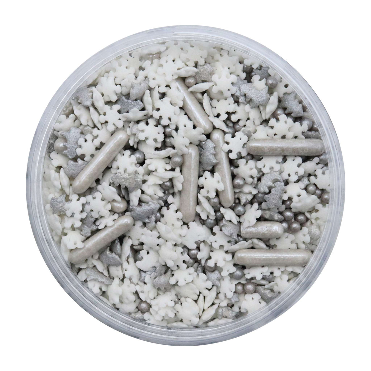 Silver Shining Stars Sprinkle Mix  (120g)