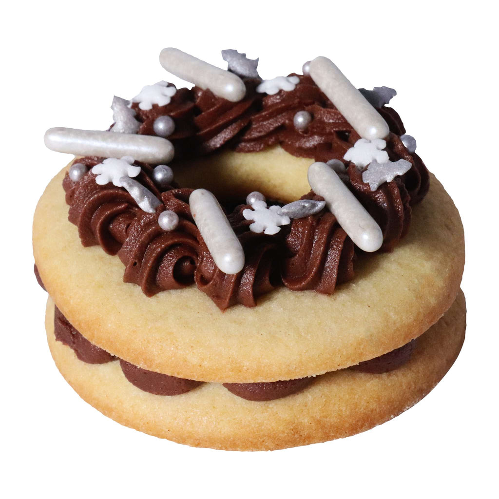 Weihnachts-Streusel - Silberneglitzersterne (160g)