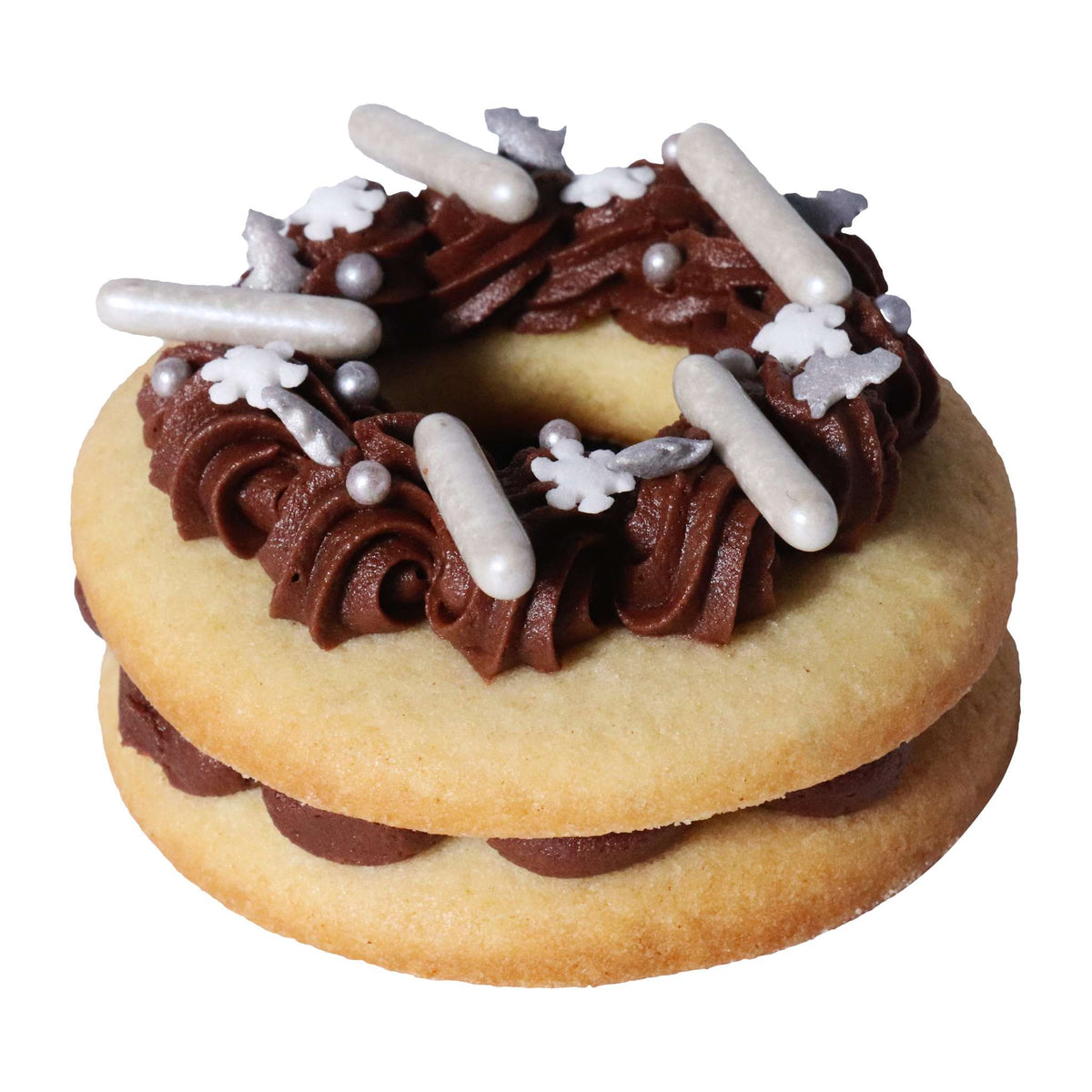 Weihnachts-Streusel - Silberneglitzersterne (160g)