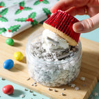 Weihnachts-Streusel - Silberneglitzersterne (160g)