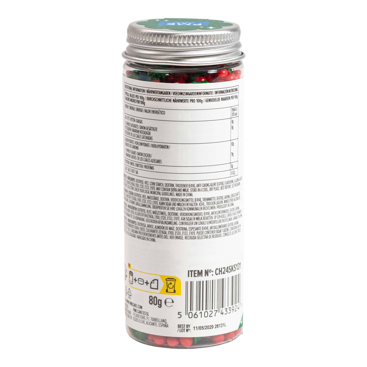 Holly & Berries Sprinkle Mix (80g)