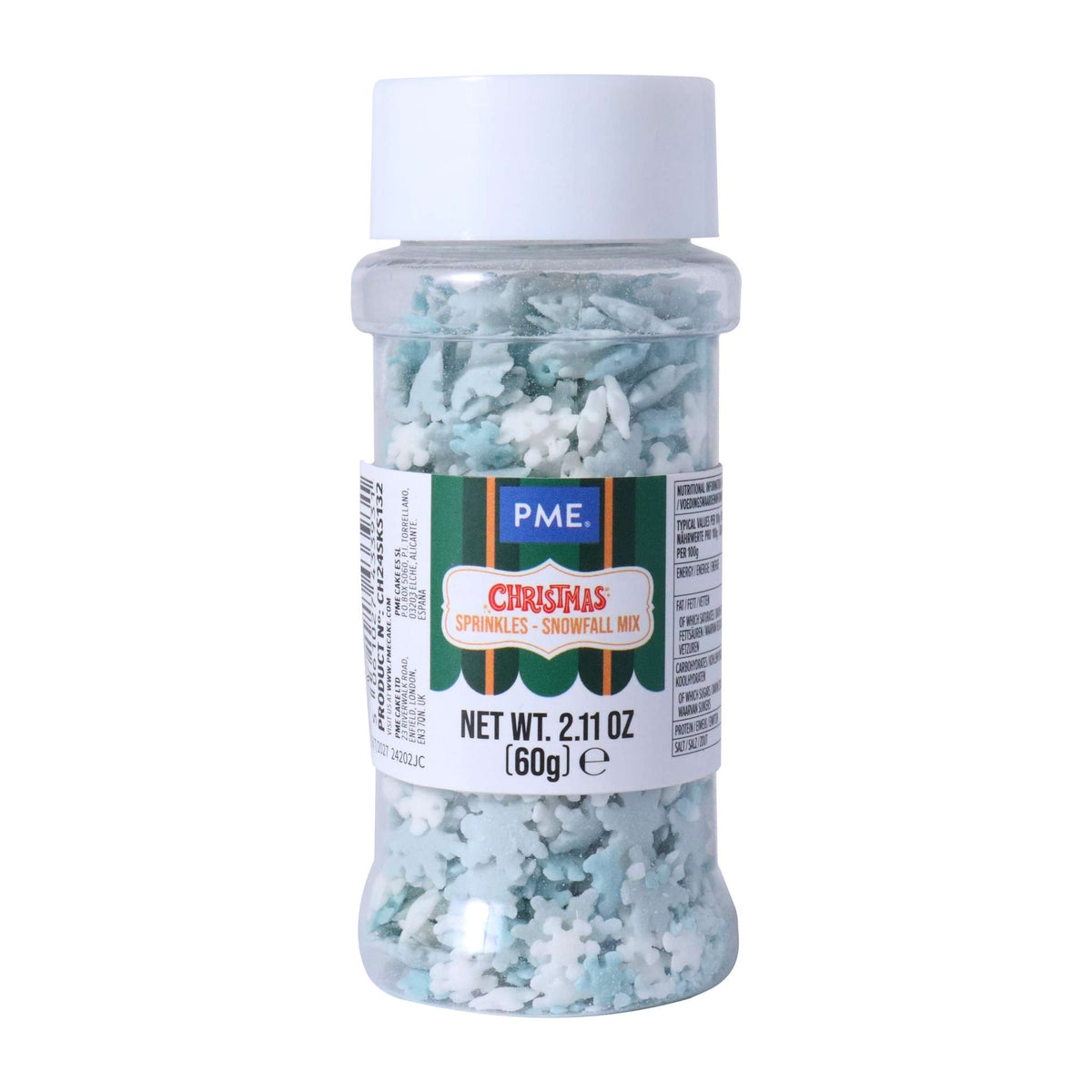 Snowfall Mix Sprinkles   (60g / 2.11oz)