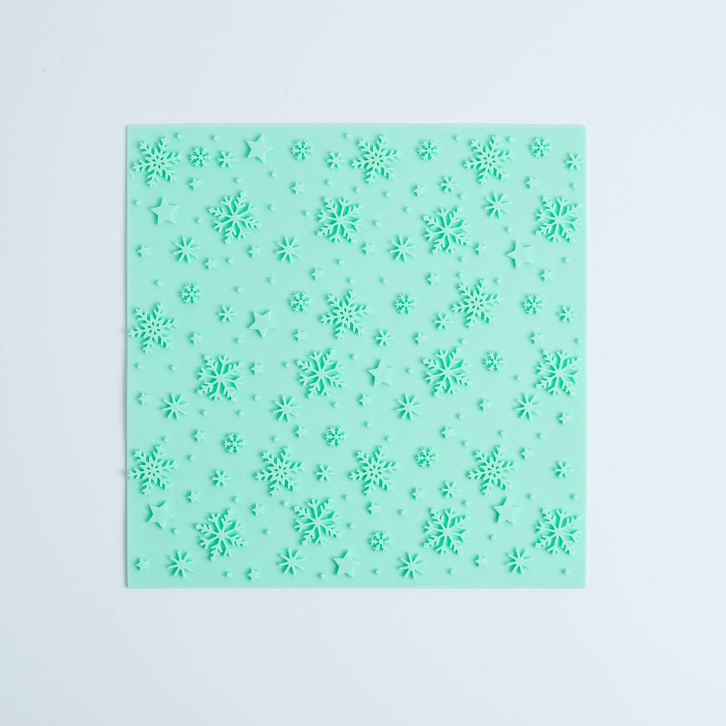Kerst Fondant Drukmat - Sneeuwachtige Nachten