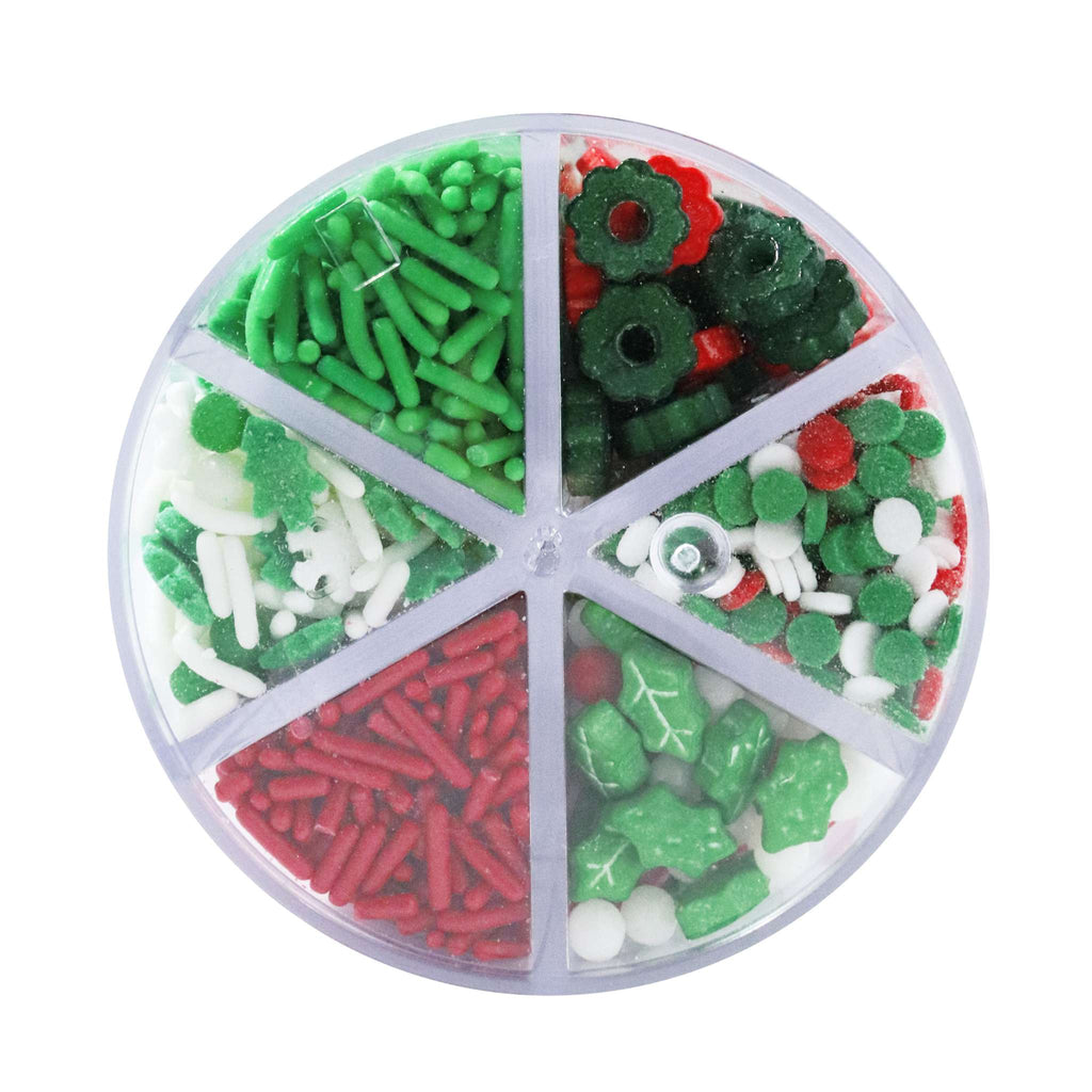 Deck The Halls 6 Cell Sprinkle Set  (158g / 5.57oz)