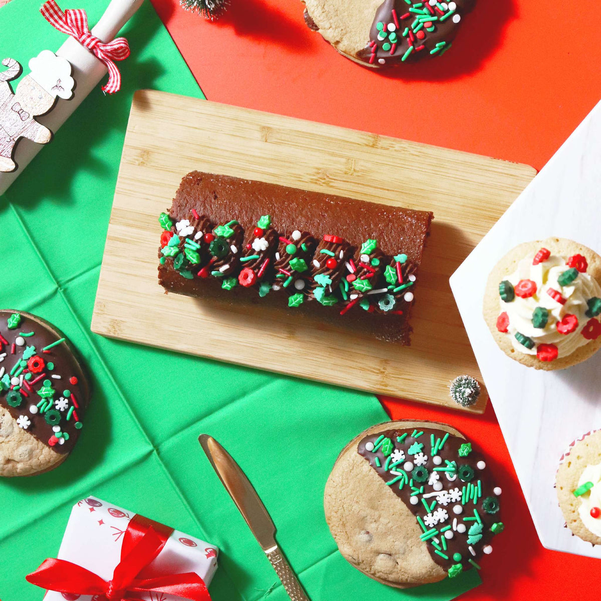 Deck The Halls 6 Cell Sprinkle Set  (158g / 5.57oz)