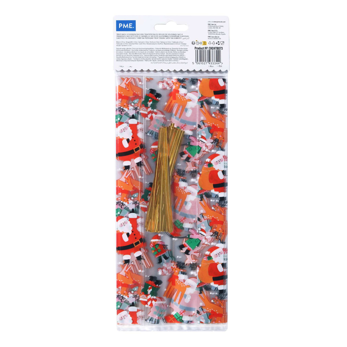 20 Sacs à friandises en plastique pour Noël - Atelier du Père Noël