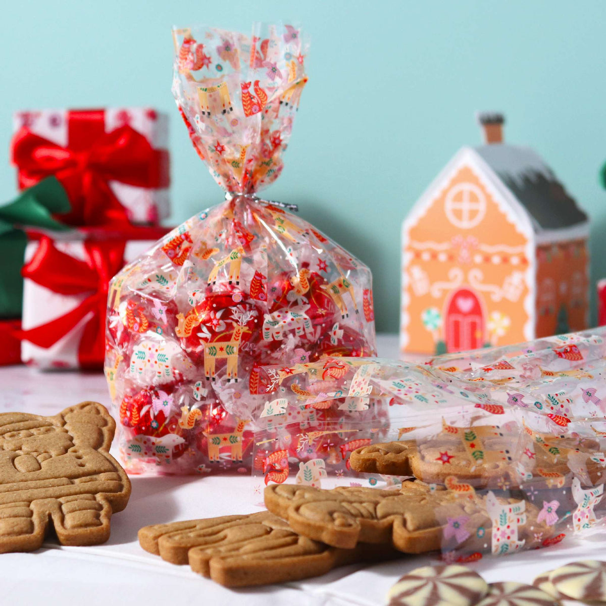 20 Sacs à friandises en plastique pour Noël - Enchanté