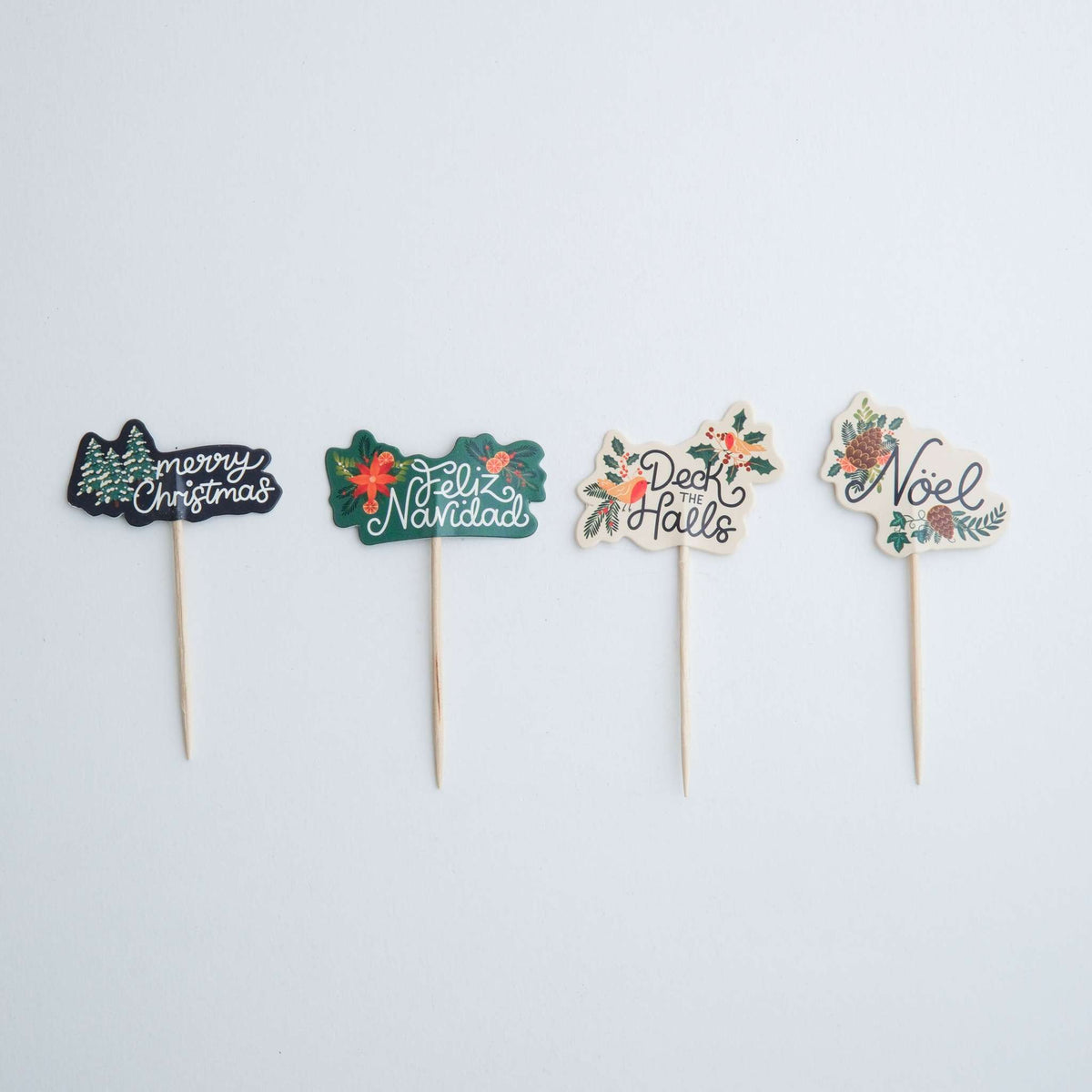 Deck The Halls Cupcake Toppers Pk/24