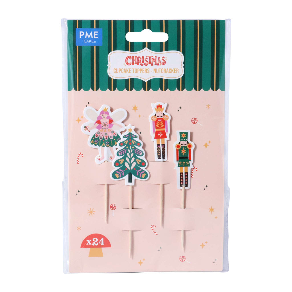 Kerst Taarttoppers - Notenkraker (24 stuks)