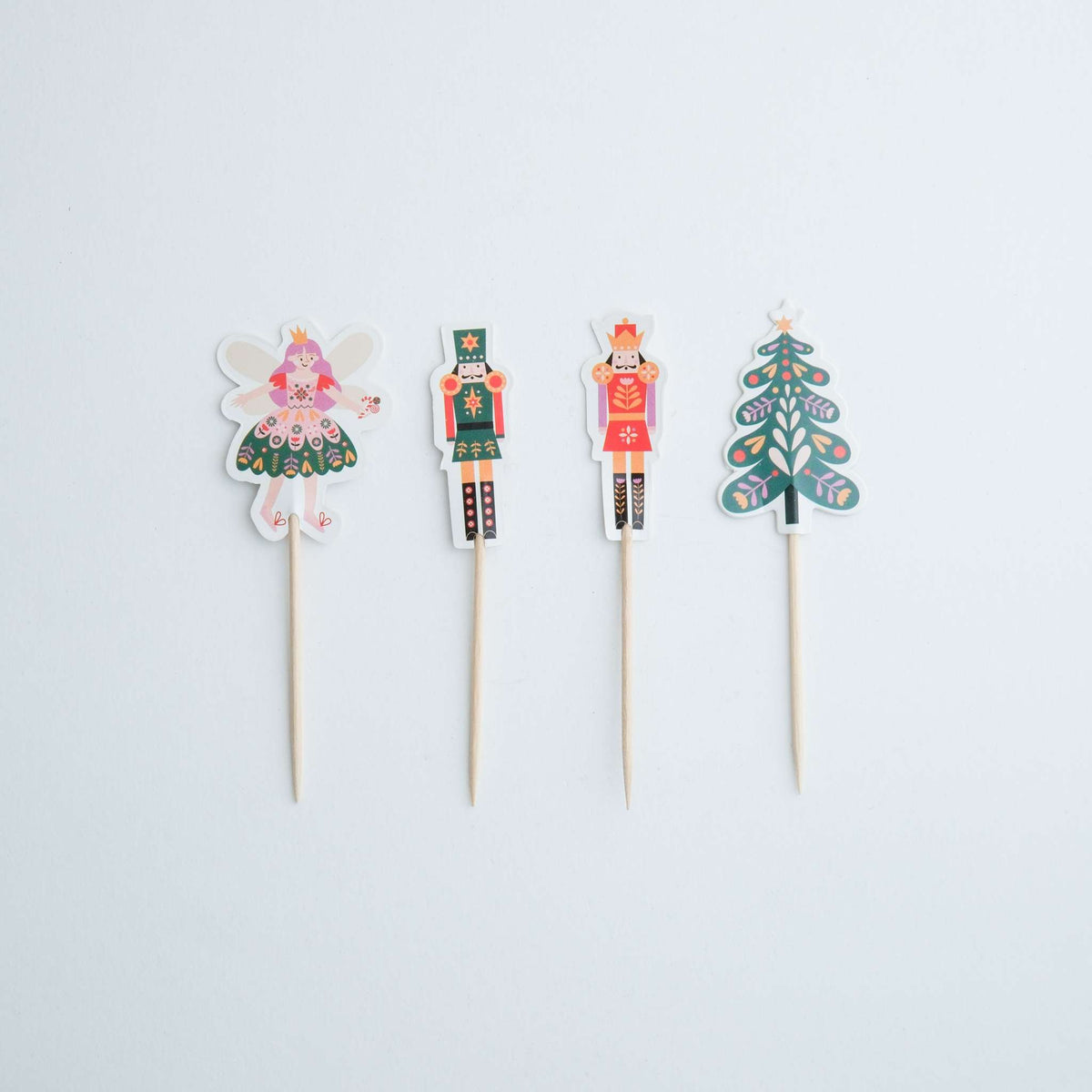 Kerst Taarttoppers - Notenkraker (24 stuks)