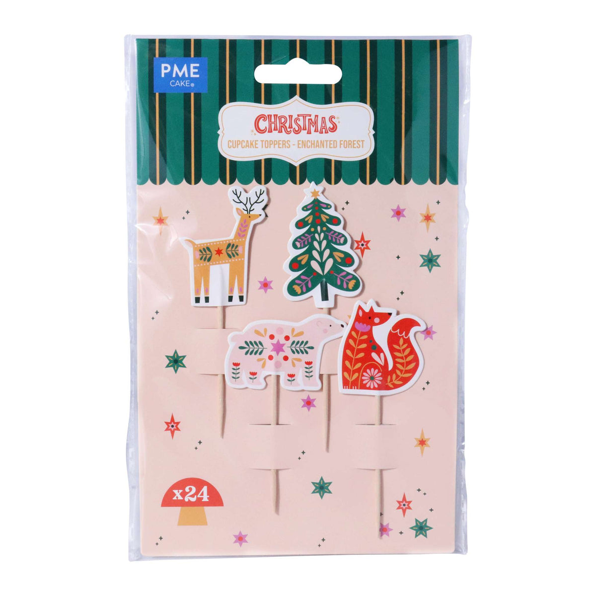 Enchanted Forest Cupcake Toppers Pk/24