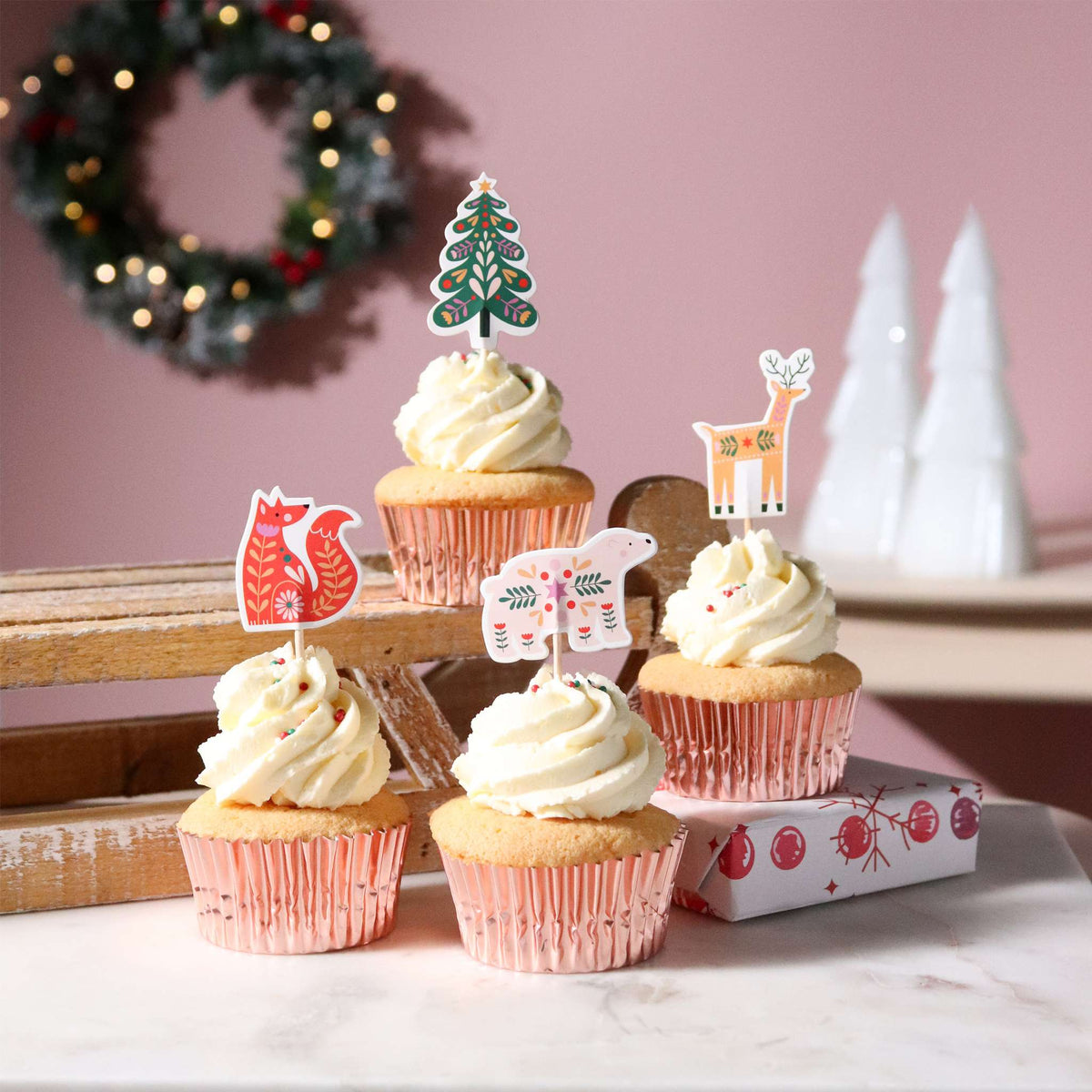 Enchanted Forest Cupcake Toppers Pk/24