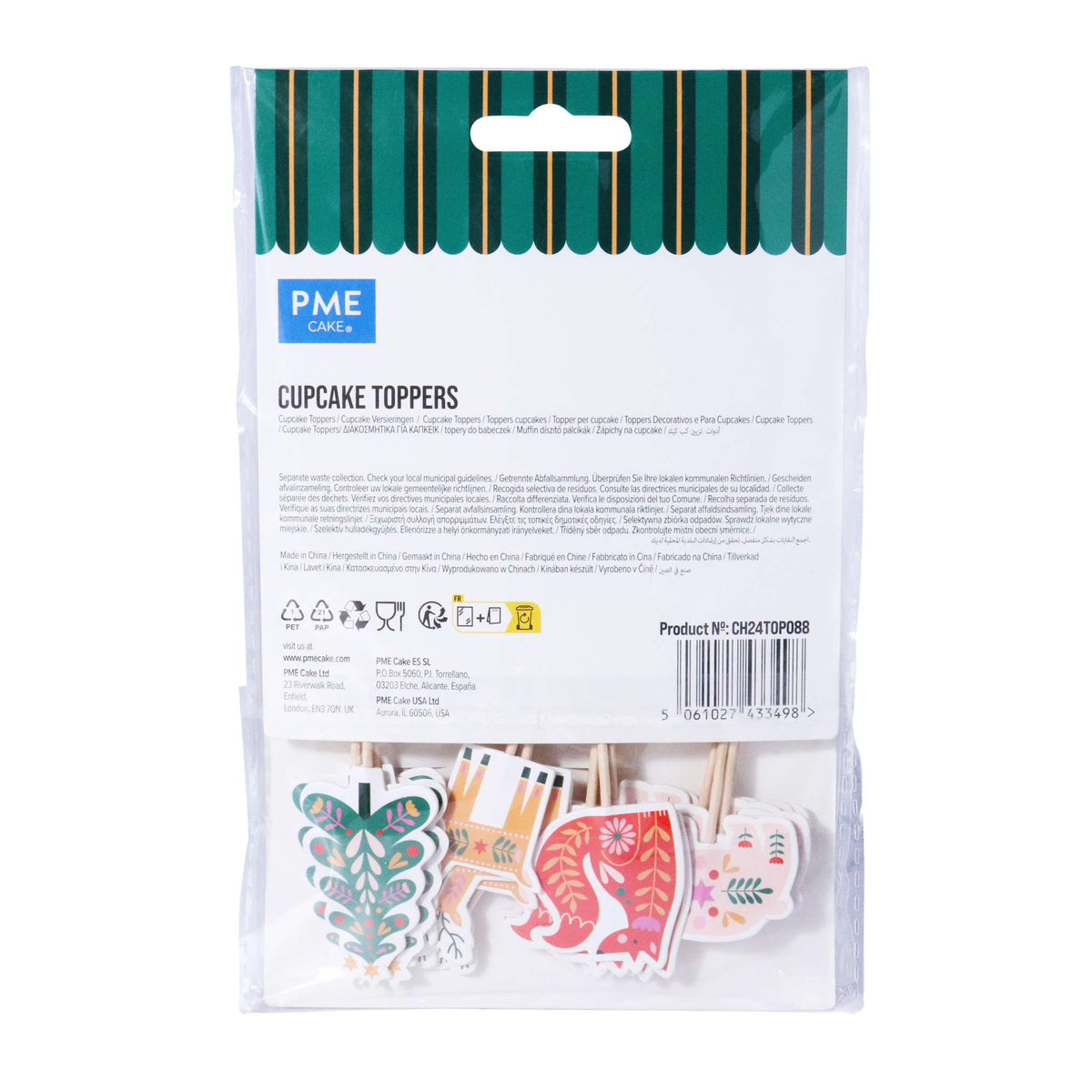 Enchanted Forest Cupcake Toppers Pk/24