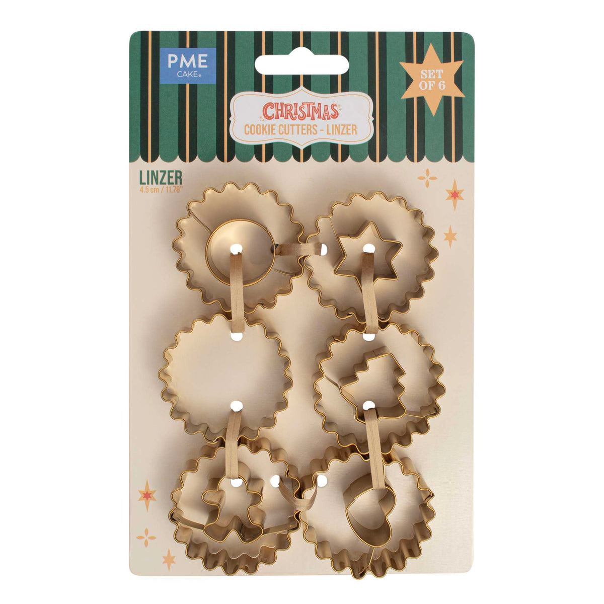Linzer Cookie Cutters Set Of 6