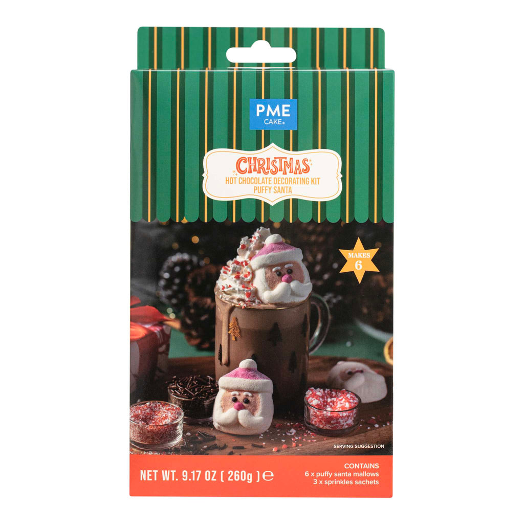 Heiße-Schokolade-Dekorationsset - Pummeliger Weihnachtsmann (260g / 9,17oz)