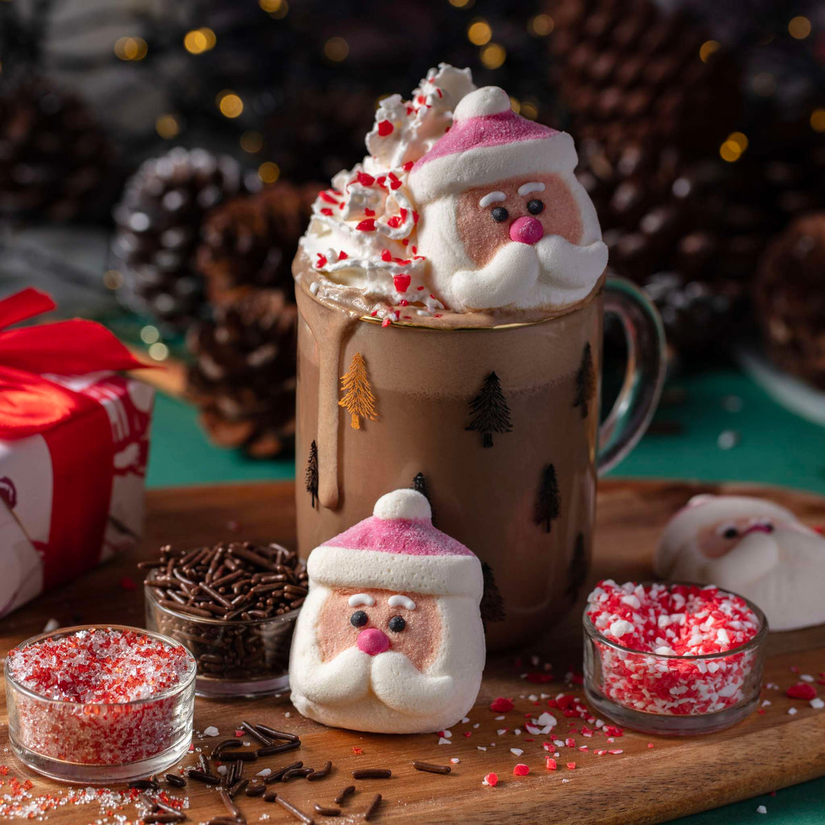 Puffy Santa Hot Chocolate Decorating Kit (9.17oz / 260g)