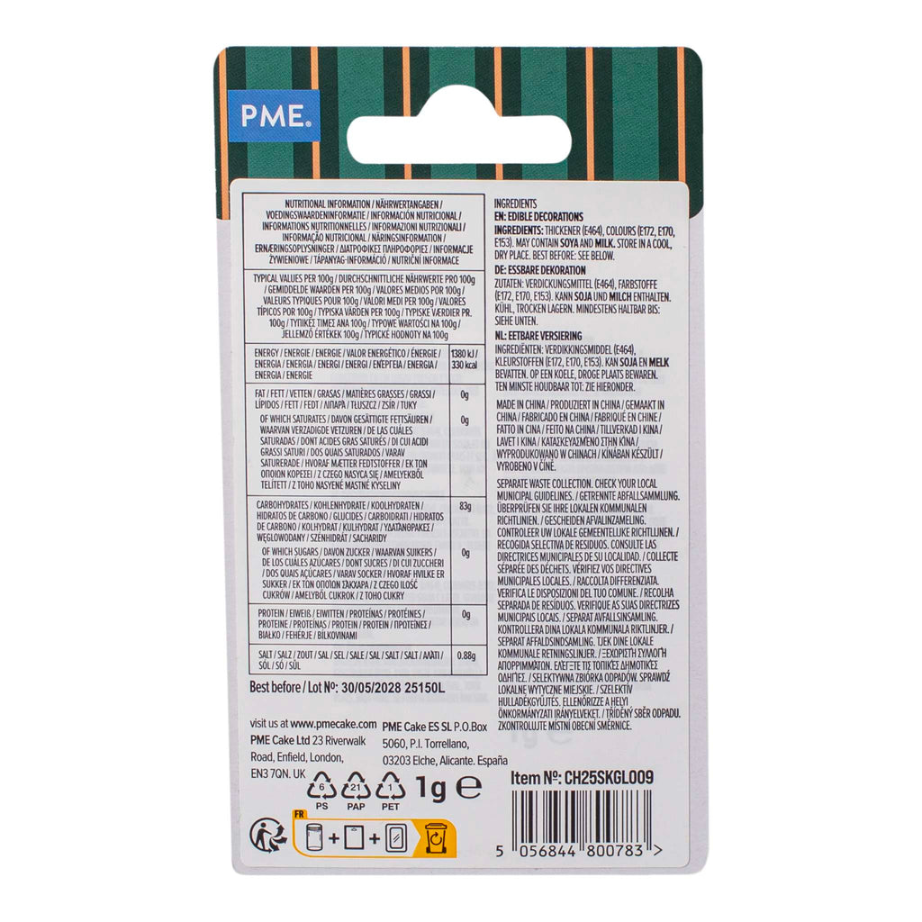 Paillettes Comestibles en Formes - Flocons de Neige (1g / 0,03oz)