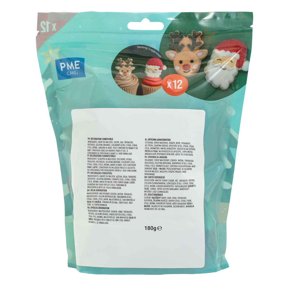 Marshmallow Treats - Weihnachtsmann & Rudolph Pk/12 (180g / 6.34oz)