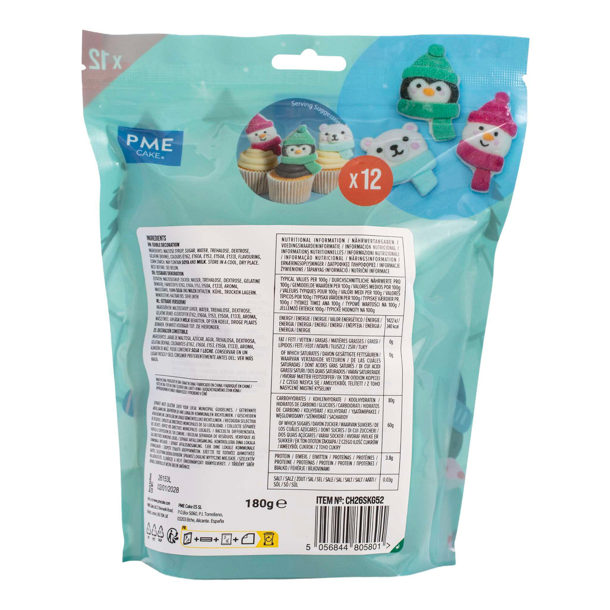 Marshmallow Treats - Copains de Neige, Pack de 12 (180g / 6.34oz)