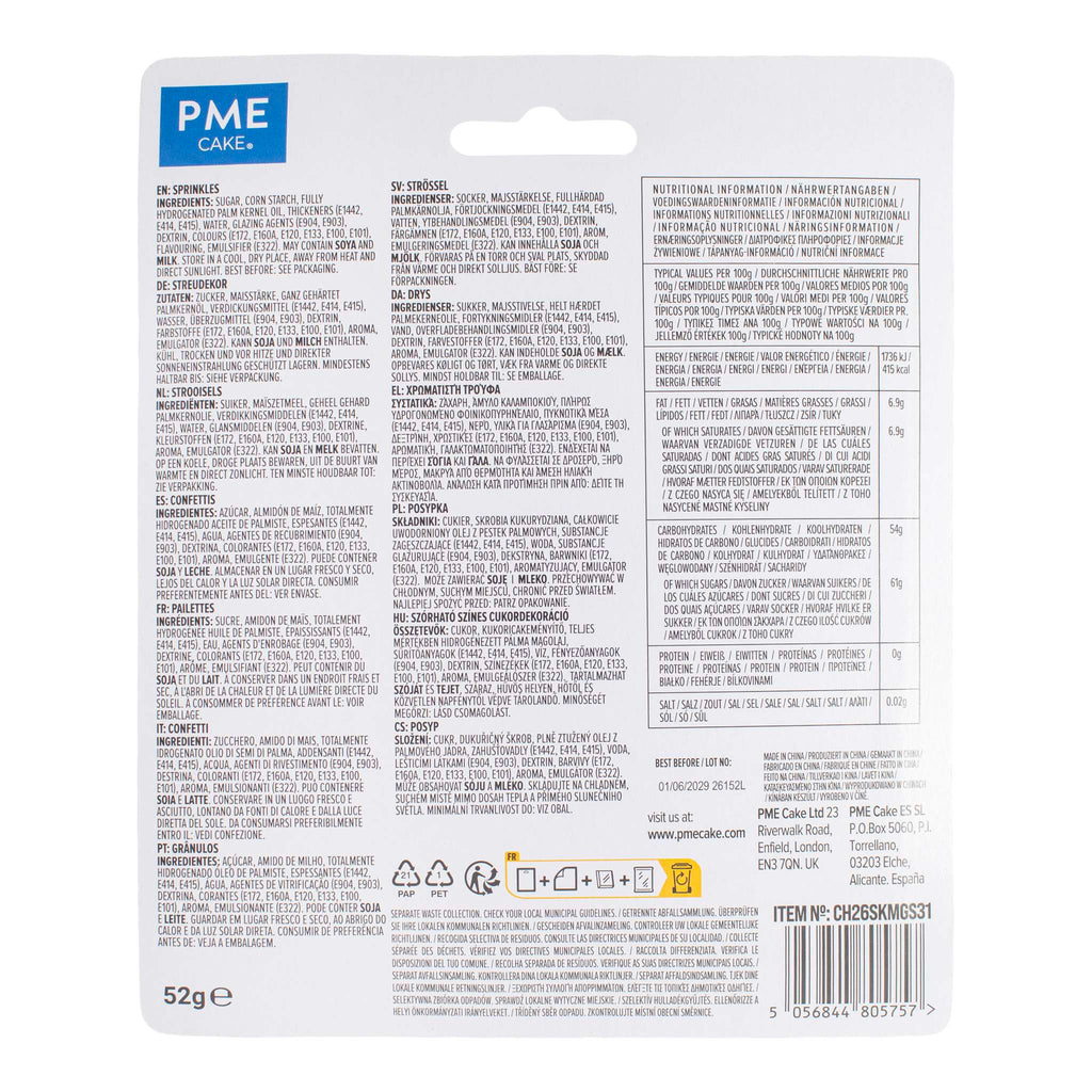 Pastell Streusel-Sortiment Pk/7 (52g)