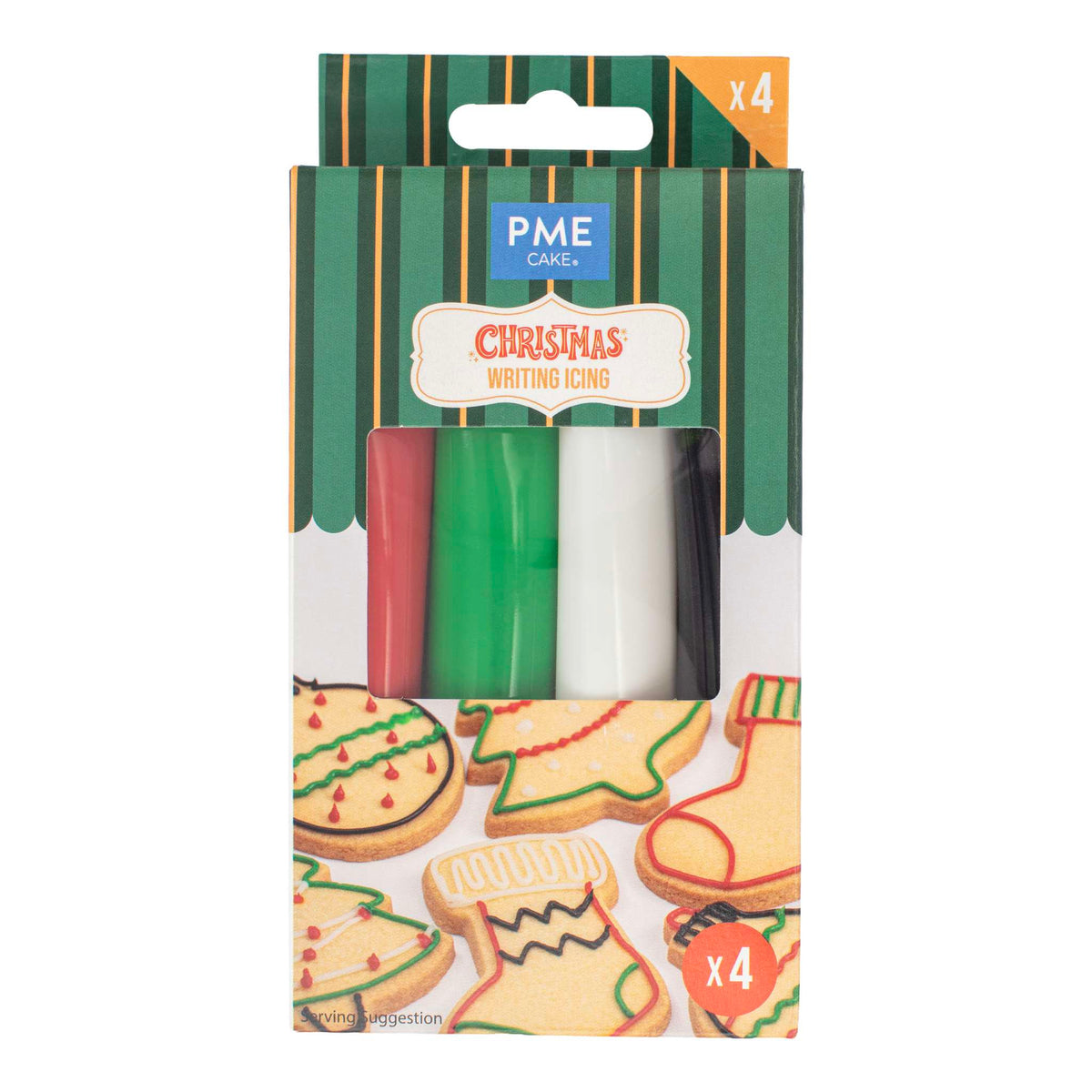 Christmas Writing Icing Pk/4 (80g)