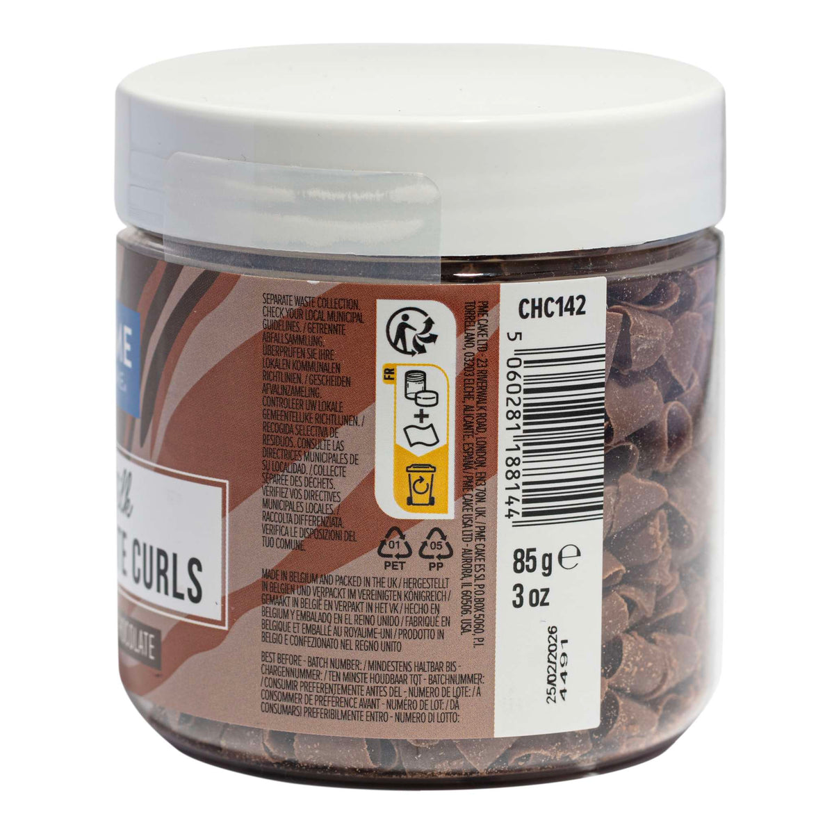 Virutas Rizos de Chocolate con Leche (85g)