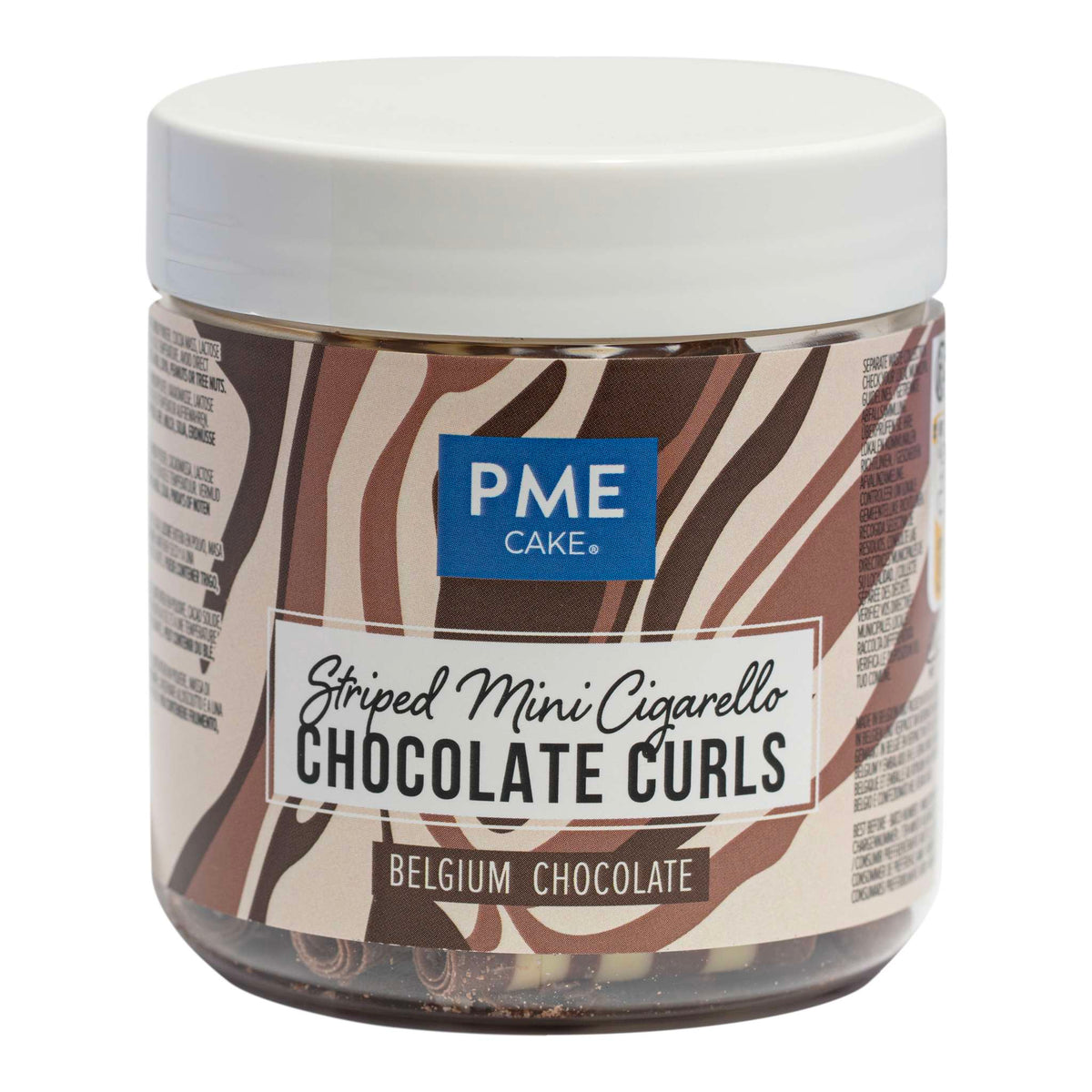 Striped Mini Cigarello Chocolate Curls (100g / 3.5oz)