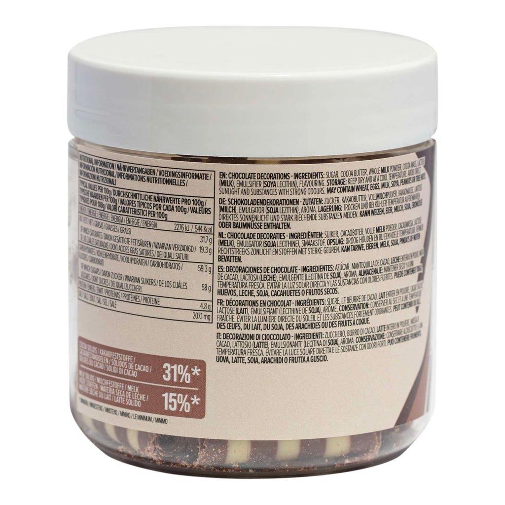 Chocoladekrullen - Mini gestreepte sigaren (100g)